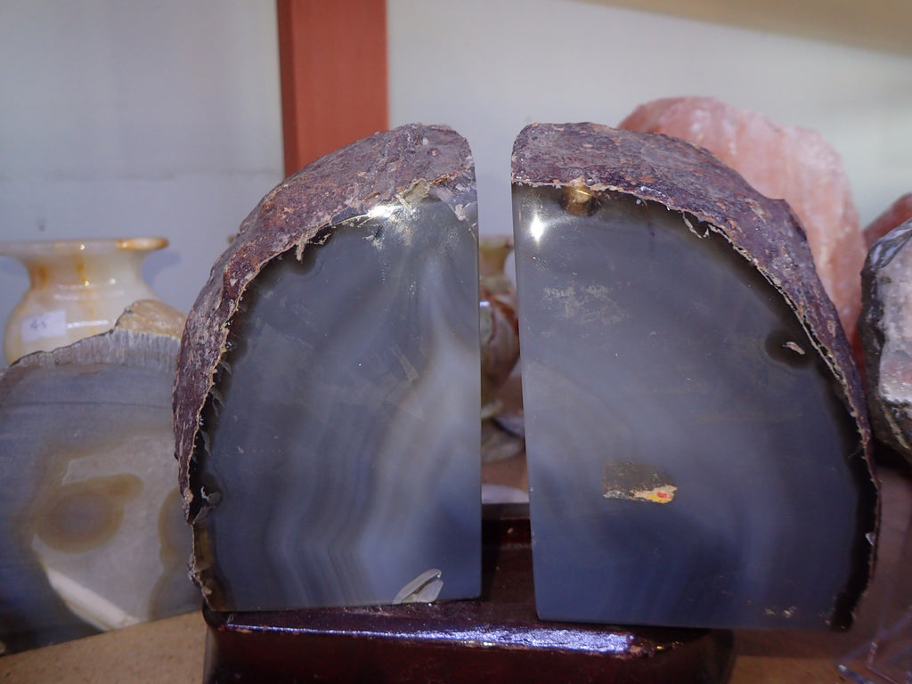 Agate Bookends - Many Colours