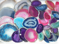 Agate Slices, Mixed Colours Or Specify